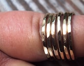 18g stacking, one ring,  14kt gold filled,  Etsy jewelry , any size, even half and quarter