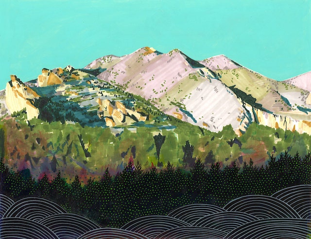 Rain shadow, art print 11 x 14
