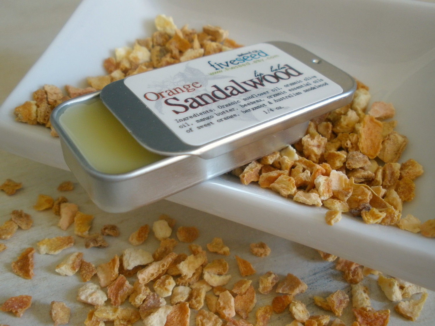 Orange Sandalwood Lip Balm - vegan