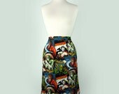 Custom Skirt Your Measurements/  Day of the Dead / Rockabilly/ Choose  Fabric / Loteria   / Senoritas  / Tattoo Art / Monsters / Frida Kahlo