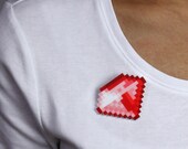 Retro Gamer Gem 8 Bit Brooch