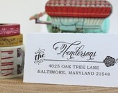 Custom Rubber Address Stamp - Wedding Stamp - Calligraphy Stamp - Eco Mount  Address Stamp - Henderson