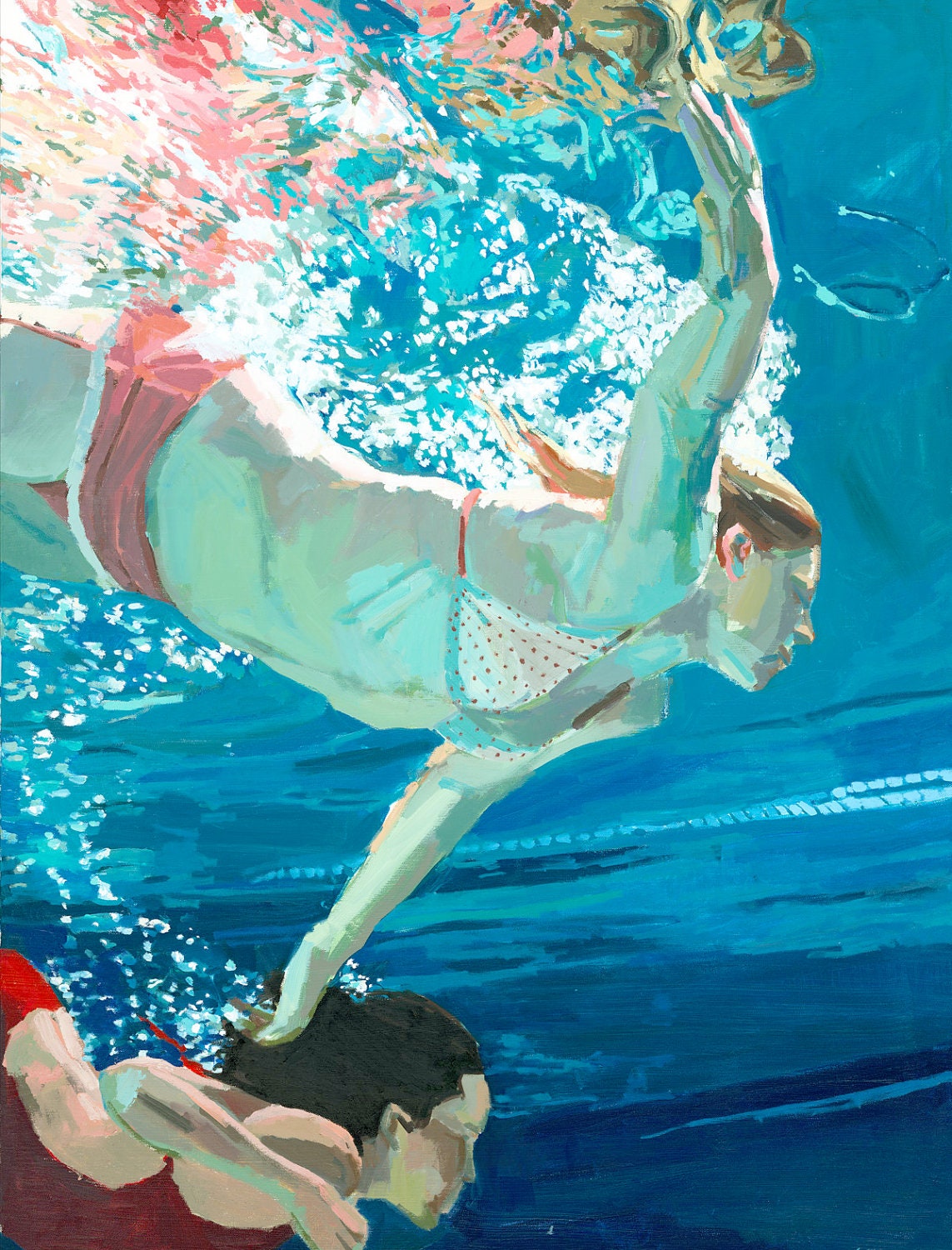 Deep End, two below: 16x21" Archival Print - Signed