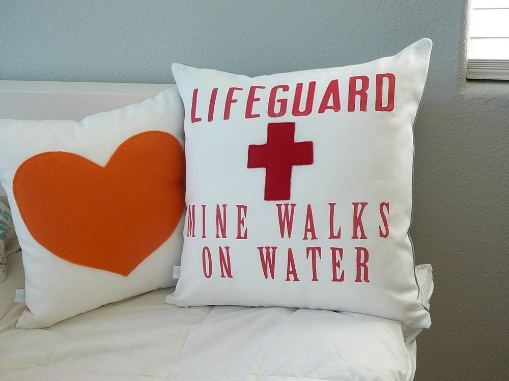 My Lifeguard Walks on Water - Pillow Cover