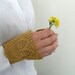 Gothic Gloves,Victorian Gloves, Yellow Gloves,Lace Gloves, Mustard Yellow, Crocheted Gloves, Pearl Buttons Bridesmaid gift, Fall Wedding