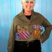 Olive Green hand painted Short Jacket