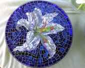 Custom designed mosaic garden stepping stones