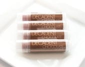 Decadent Chocolate Lip Balm - Beeswax Lip Balm Shea Butter Lip Balm - One Lip Balm Tube