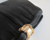 Vintage - Little black handbag with large bow detail - by After Five