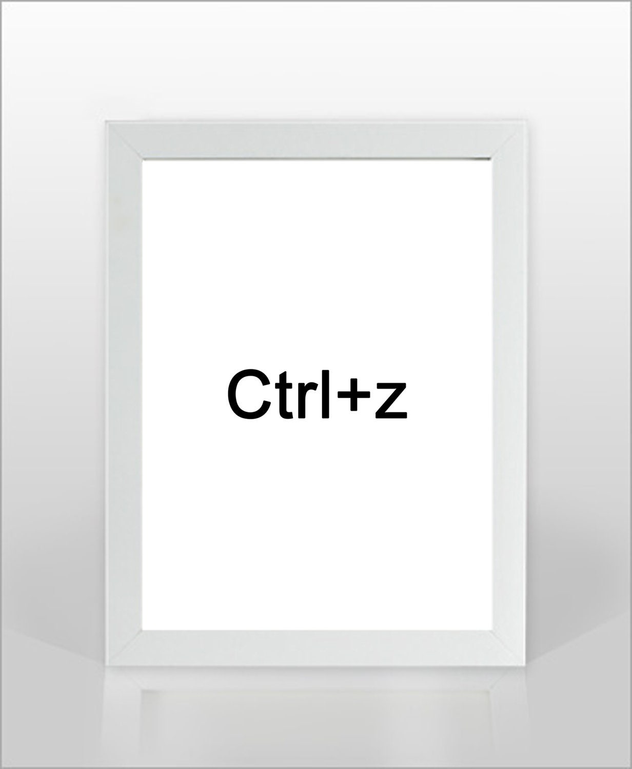 Undo 8x10 inches typography print, Black and White, Wall Art, Modern art, for home