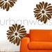 Vinyl Wall Sticker Decal Art - Funky Flowers