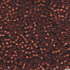Miyuki Size 8 Seed Beads, Dyed Rose Bronze Silver Lined Alabaster, 8-641, 22 gram tube