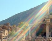 Divine Intervention - Inspirational Rainbow from either Ancient Ephesus or Death Valley National Park Photo Bookmark