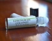 Lemongrass Coconut Perfume Oil, vegan perfume, tropical perfume, roll on perfume