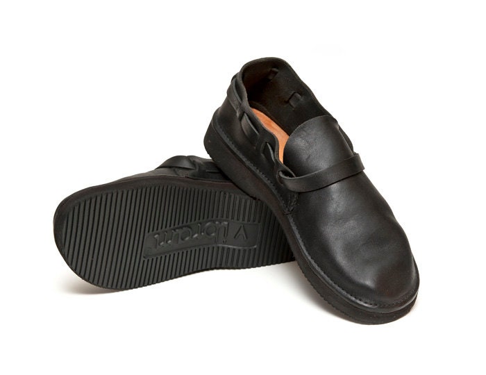Men's BLACK Aurora Handmade Leather Shoes