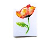 Poppy Watercolor ACEO Fine Art Print