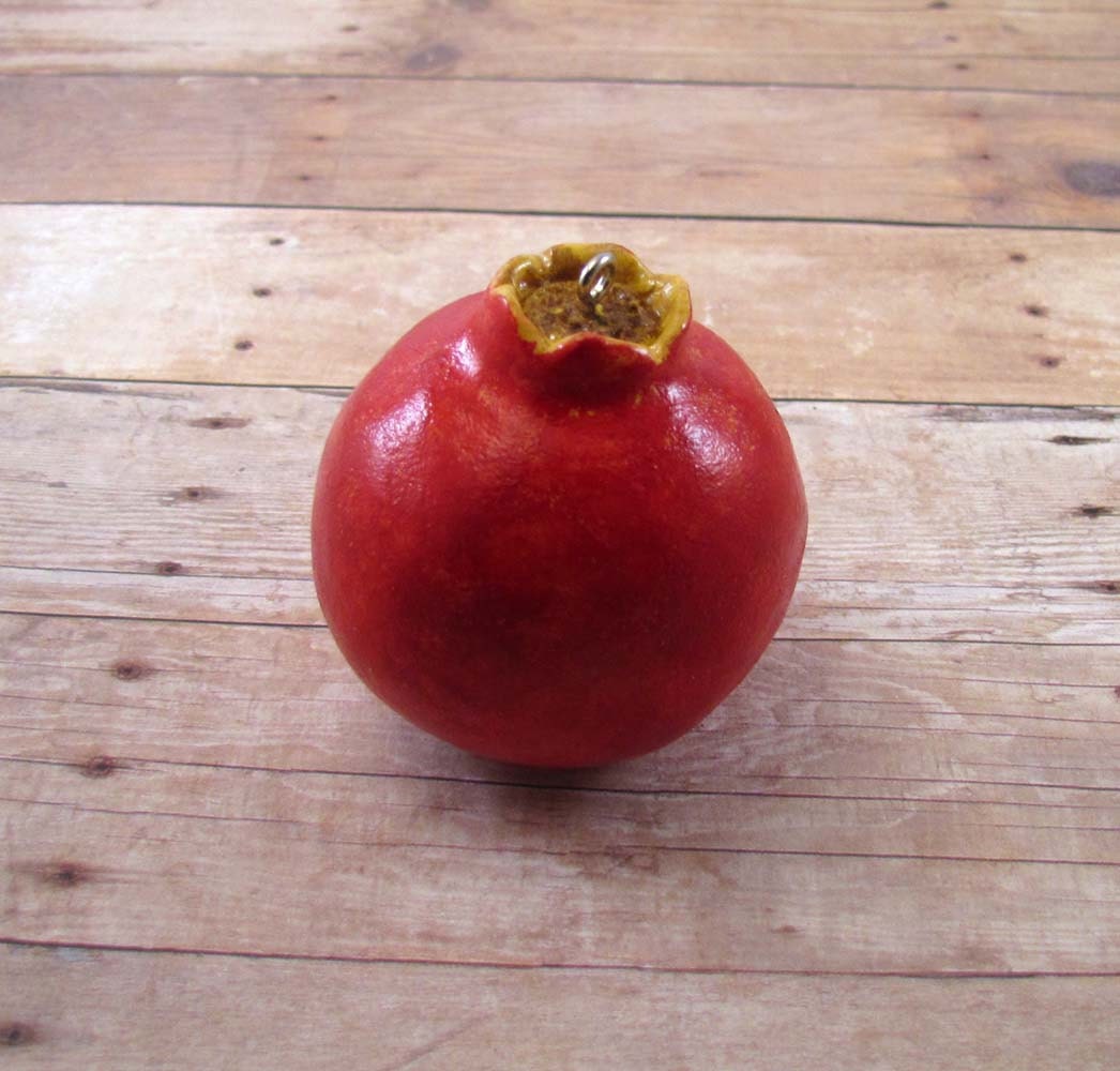 Pomegranate Christmas Ornament - Farmers Market Ornament of the Month December 2012 Made to Order