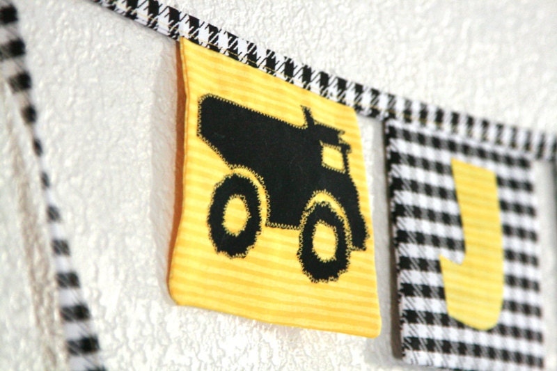 Truck decor, Truck  party Name Banner: MADE TO ORDER