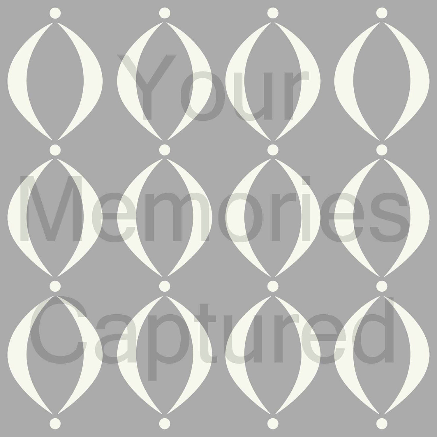 Mod Scallop Reusable Stencil - for fabric, wood, paper, canvas, walls - 11x11