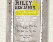 Wood and Lace Rustic Wedding Shower Rehersal Dinner - PRINTABLE Invitation - You choose the colors
