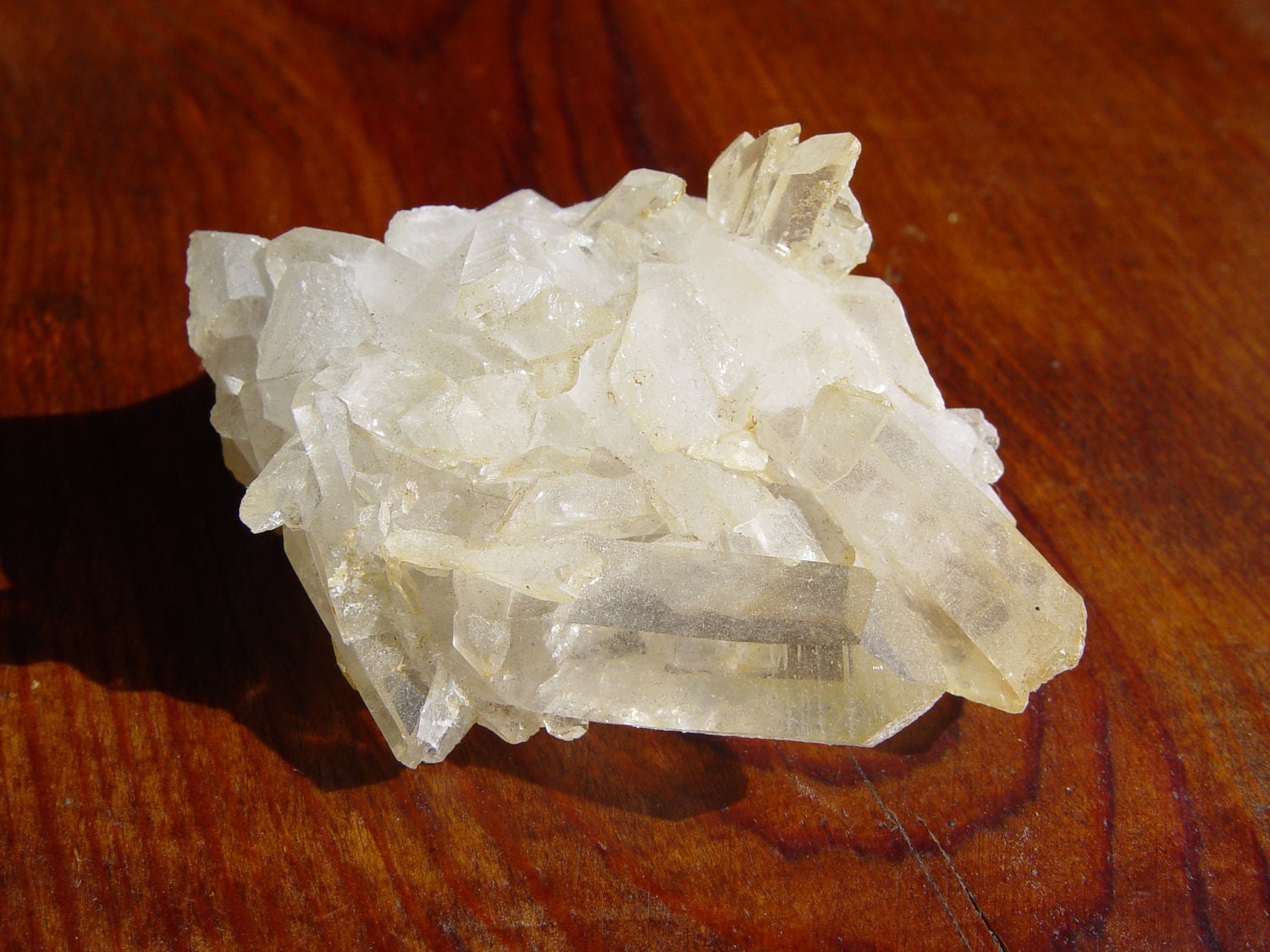 Arkansas Golden Healer Quartz Crystal Cluster for Reiki and Energy Healing