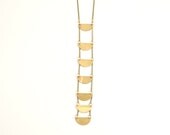 Mojave Necklace Cascading Brass Necklace 1A14