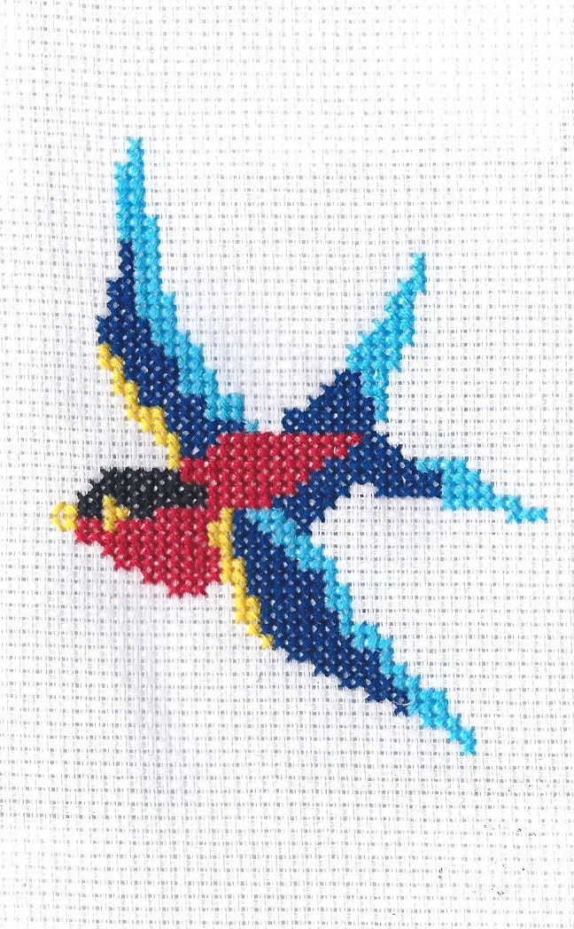 Sailor Jerry Swallow Cross Stitch Pattern PDF Download