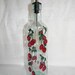 Oil Decanter with hand painted red Cherries
