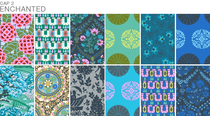 Cameo - Enchanted Layer Cake by Amy Butler -- 24 - 10" x 10" Quilting Fabric Squares
