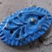 Bronze Fish Connector in Blue Ocean Patina