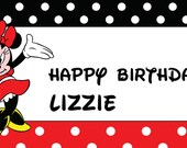 Minnie Mouse birthday Waterproof Water bottle labels-15 Il_170x135