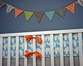 Bumper/Sheet/Skirt/Changing Pad Cover with Insert (Baby Bedding Crib Set)
