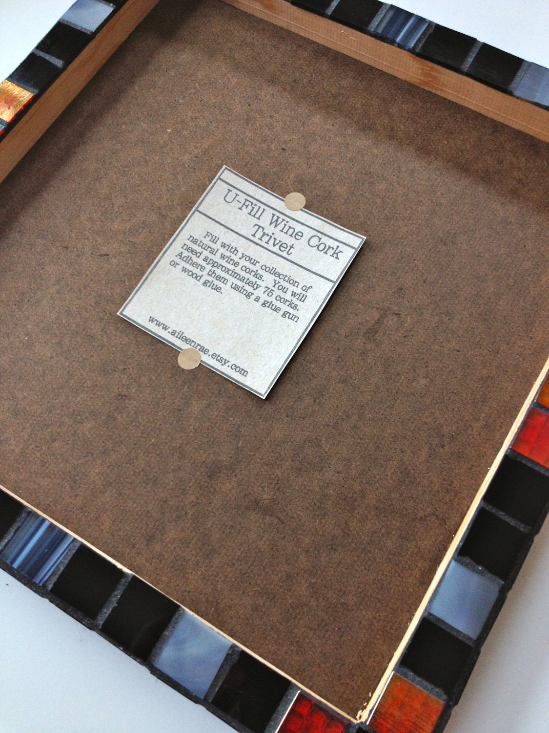 Made to Order U-Fill  Wine Cork Trivet Frame