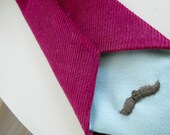 Plum Corduroy Necktie with Seafoam Lining