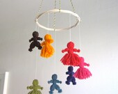 Baby mobile, dancing rainbow children mobile, baby, colorful, crib, toddler, nursery decor, multicolor