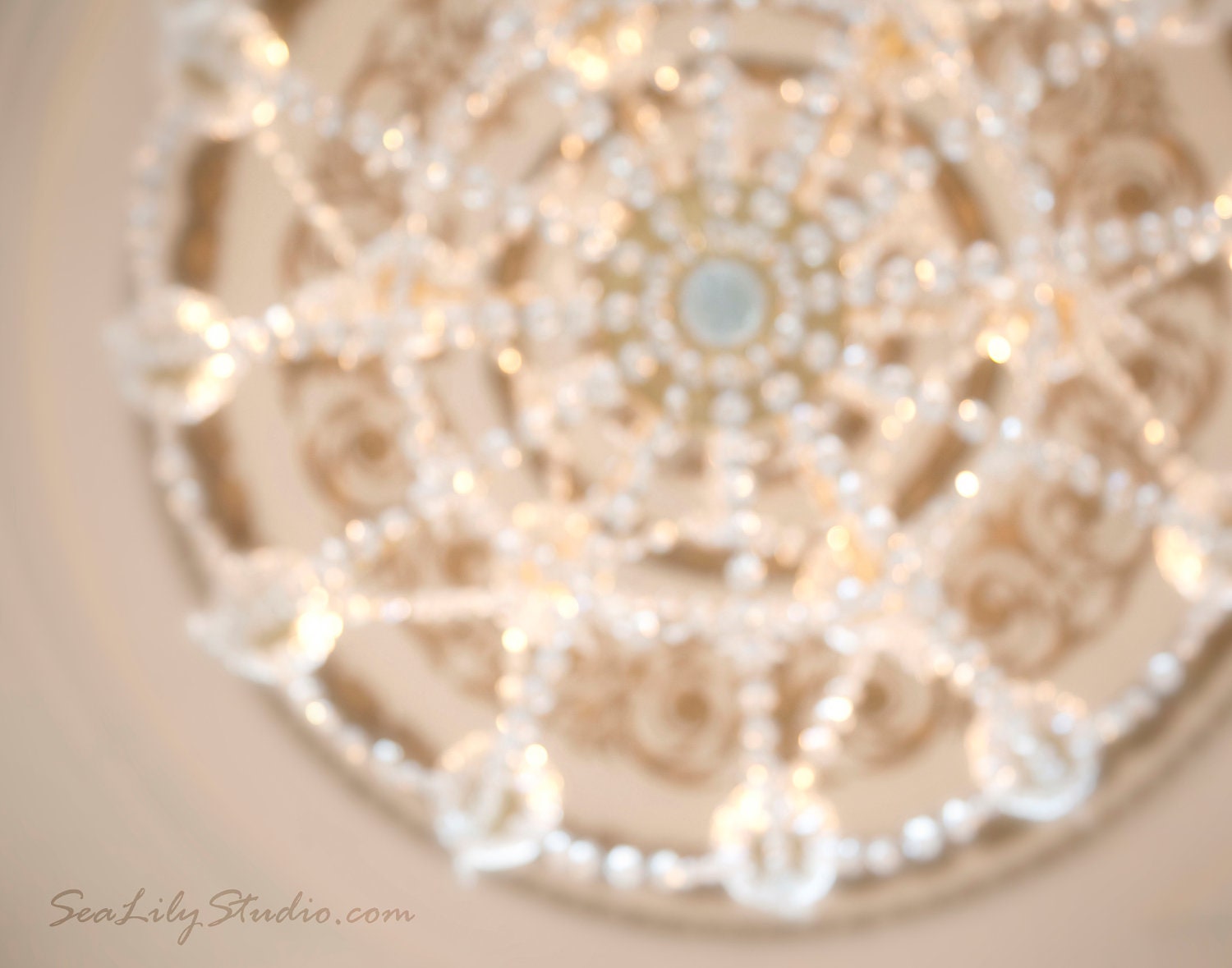 Chandelier 11x14 : crystal chandelier photo antique san francisco photography champagne aqua sparkle home decor fine art print