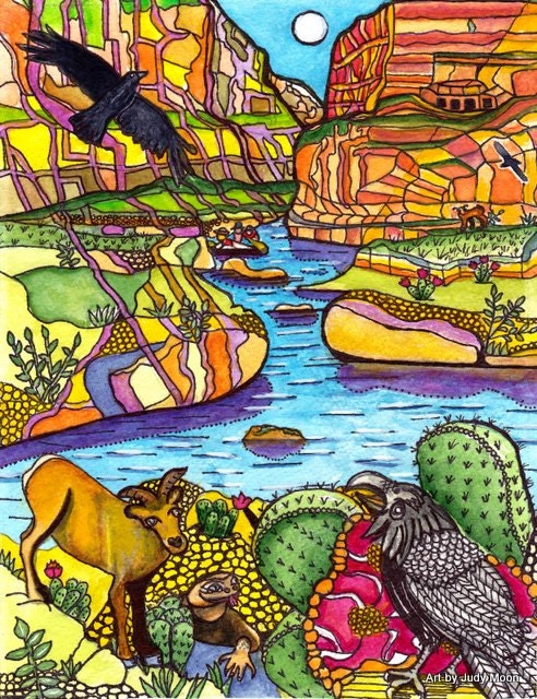 Rafting in the Grand Canyon - 8x10 Professional PRINT