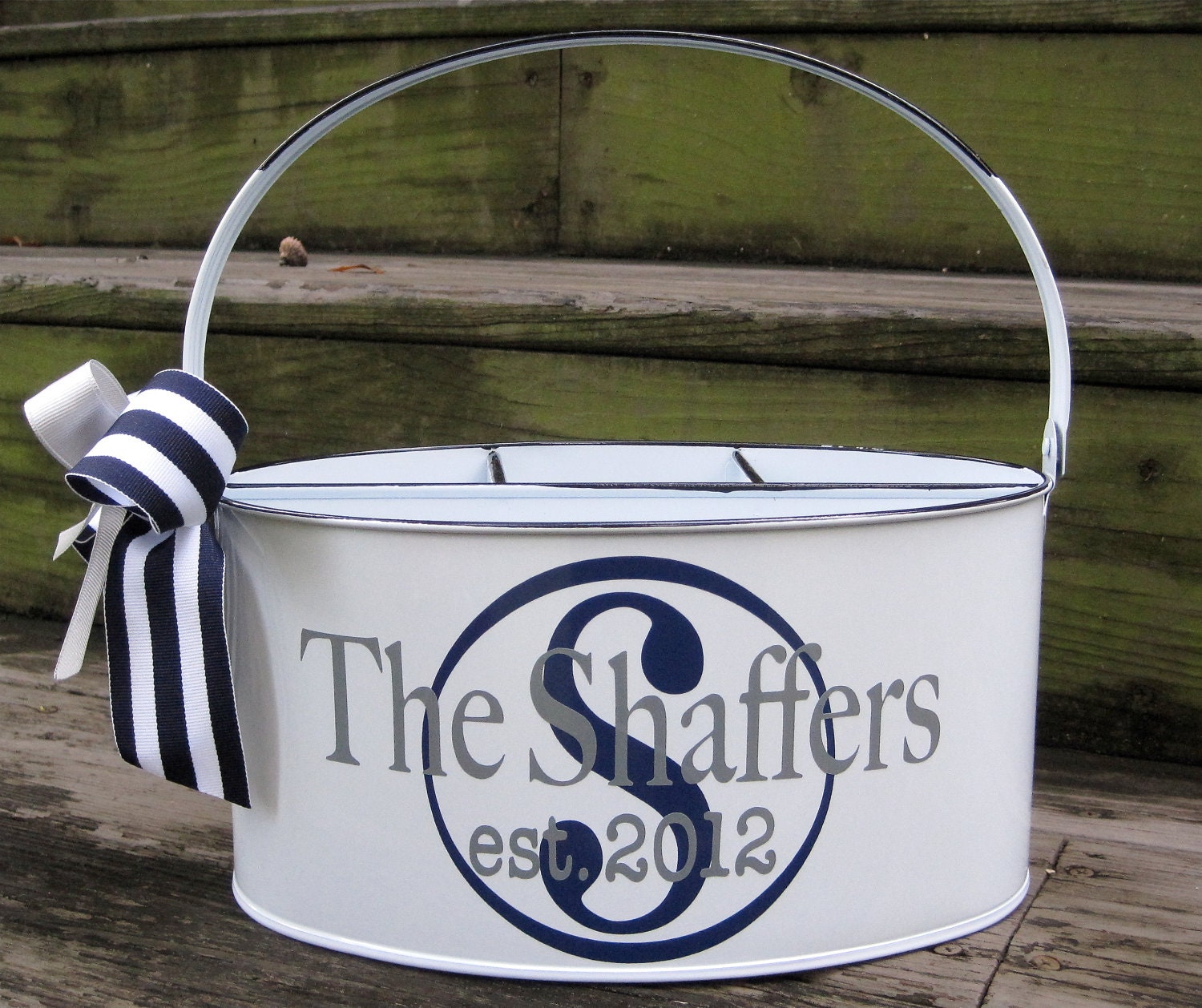 Personalized utensil holder assorted colors