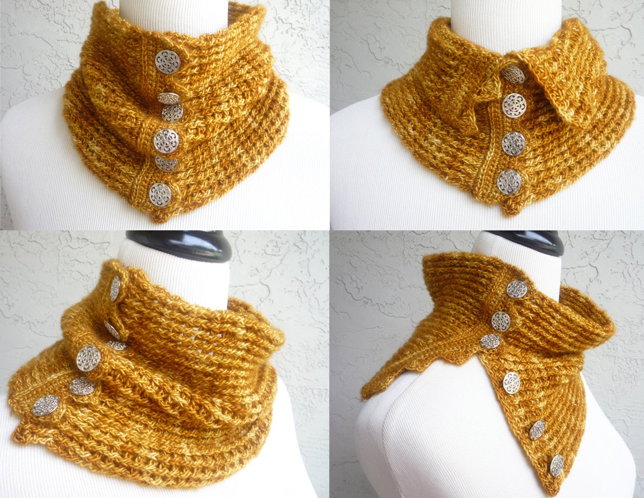 Venetian Carnival Cowl - PATTERN / PDF