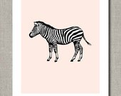 Show Your Zebra Stripes - BLUSH - 11 x 14 Fine Art Print by Flair Designery Il_170x135
