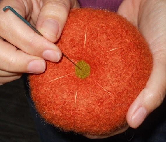 PATTERN-BOOKLET. A Knit & Felt Harvest Pumpkin Pattern