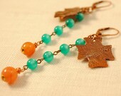 Southwest Style Cross Earrings