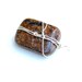Tigereye pendant. brown stone. Sterling wire wrapped pendant.  rock charm.