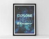 Explore - Quote Large Print Limited Edition