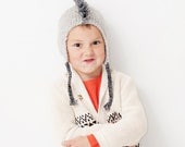Ecru Toddler Boys knit jacket sweater cardigan in ivory, eco friendly, spring jacket