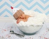 Ice Cream Sundae Hat -- Newborn Baby Toddler Sizes -- Custom Made to Order Photography Prop -- Baby Shower Gift