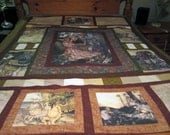 Alice in Wonderland Custom  Queen Size Quilt