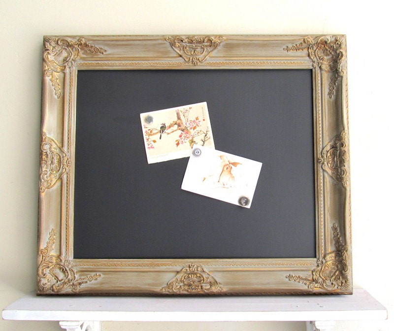 CHALKBOARD Rustic Wedding Sign Chalk Board Kitchen Brown Grey Gold Home Decor Bulletin Board Old World Distressed Modern - READY to SHIP