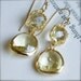 Gold Chandelier Earrings-Gold Encased Citrine Glass-Bridesmaid Earrings-Gift for Her