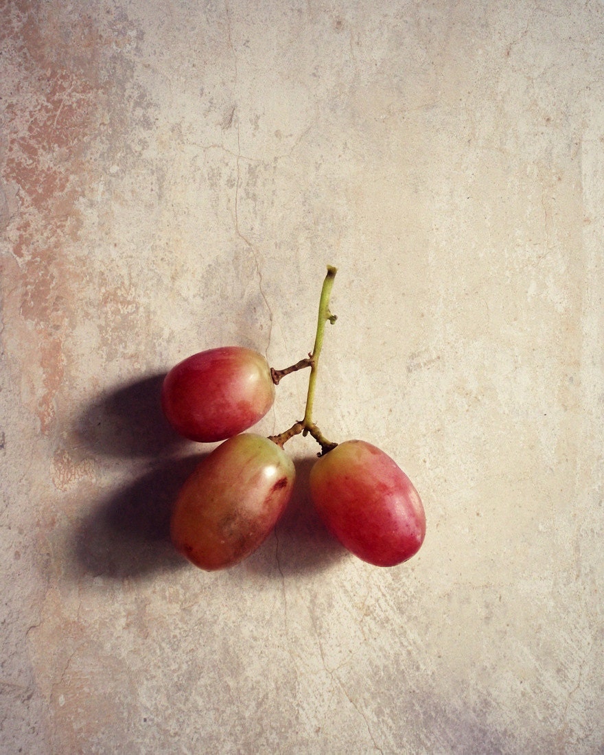 Food Photography Grapes Still Life Fruit Kitchen Rustic Home Decor 10x8 Print Simple Pleasures